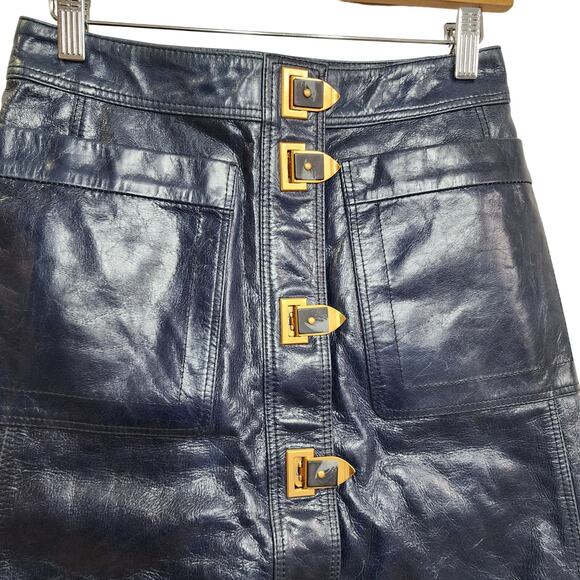 Tory Burch Leather Skirt - Picture 2 of 7